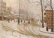 Paul Signac The Boulevard de Clichy under Snow oil on canvas